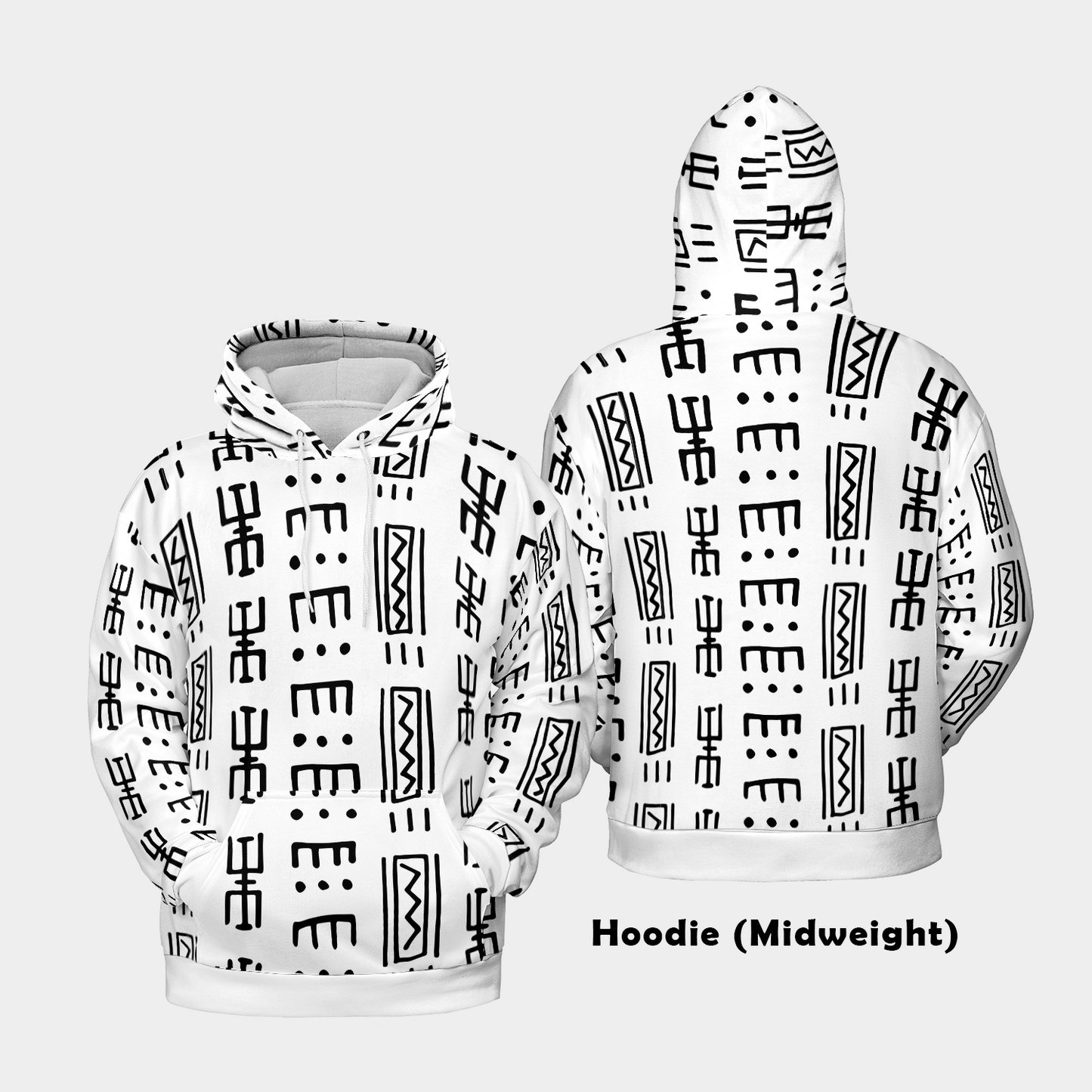 Geometric Tribal - Graphic Hoodies - Hooded Pullover - Unisex Hoodie