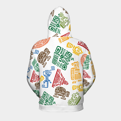 Vibrant Tribal Mosaic - Graphic Hoodies - Cool Hoodies - Unisex Hoodie