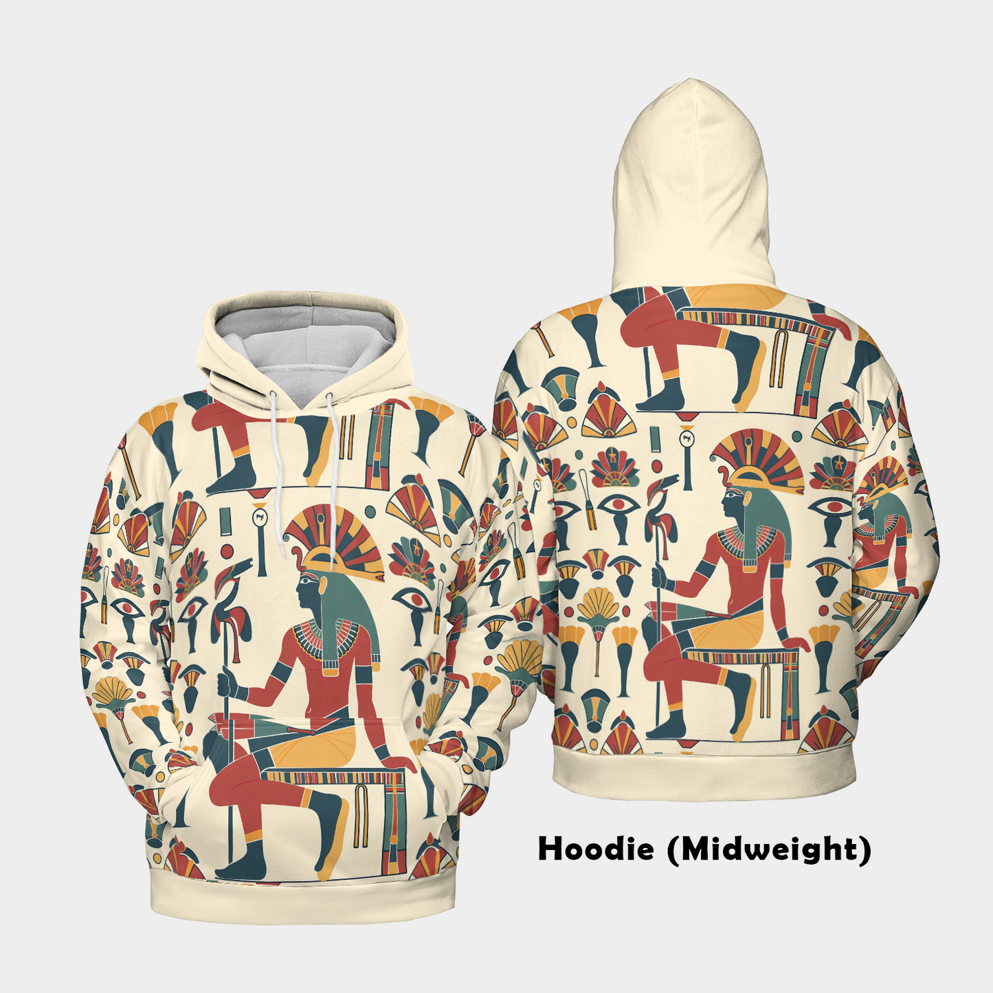 Pharaoh's Legacy Pattern - Graphic Hoodies - Cool Hoodies - Unisex Hoodie
