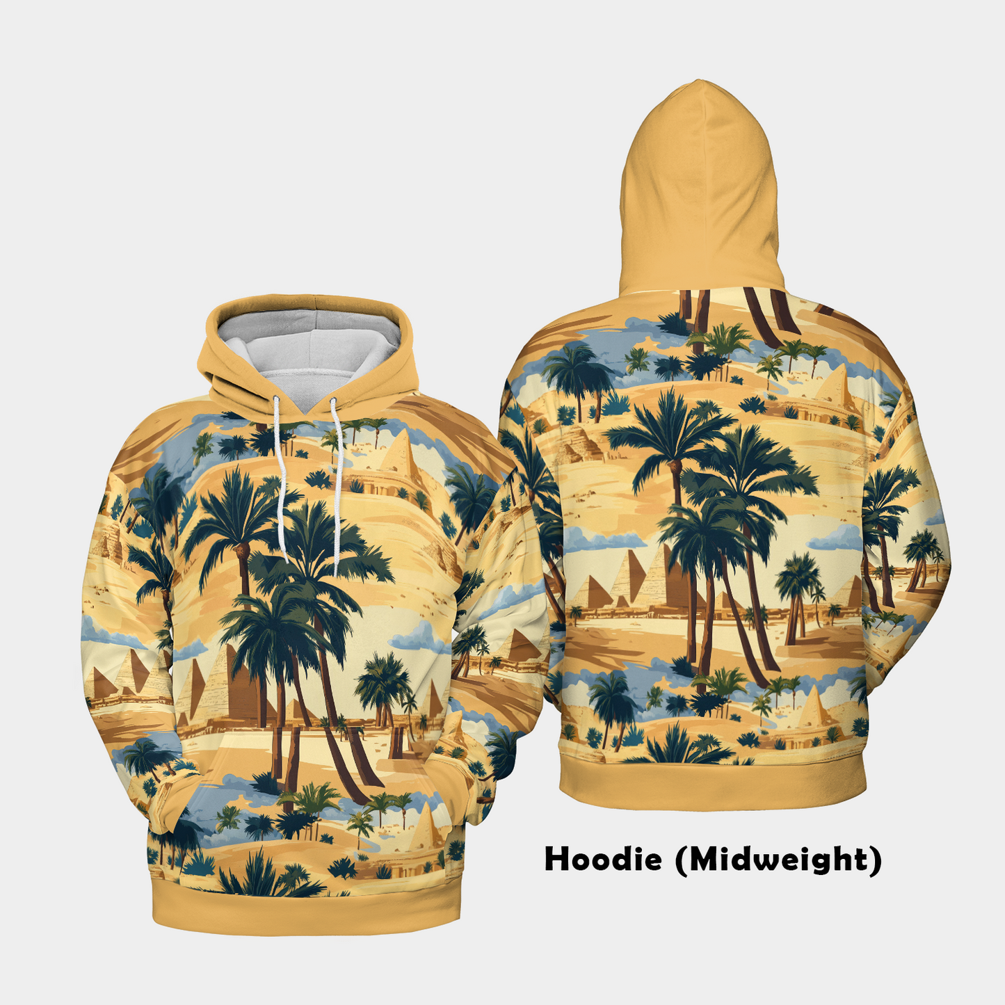 Giza Oasis Panorama - Graphic Hoodies - Hooded Pullover - Unisex Hoodie