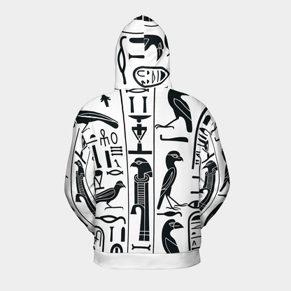 Hieroglyph Grid - Graphic Hoodies - Hooded Sweatshirt - Unisex Hoodie