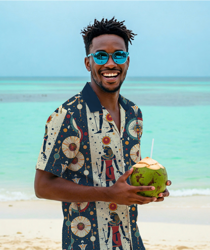Egyptian Sun God - Hawaiian Shirt For Men - Beach Clothing