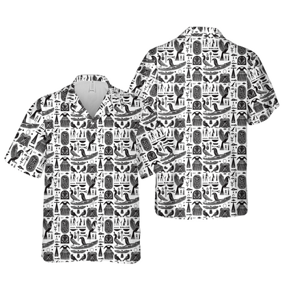 Ancient Egypt Ink - Man In Hawaiian Shirt - Beach Shirt For Men