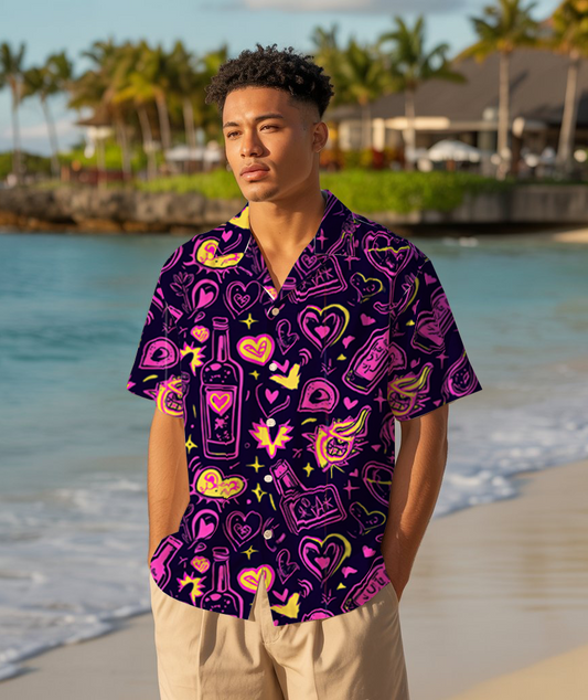 Love Potion Pop - Aloha Shirt For Men - Summer Shirt For Men
