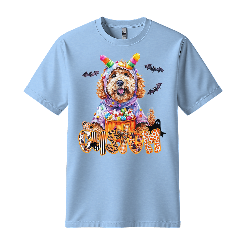 Customised Shirt - Colorful Monster Doodle Dog - Casual Wear For Men - Unisex Outfit - Unisex T-Shirt