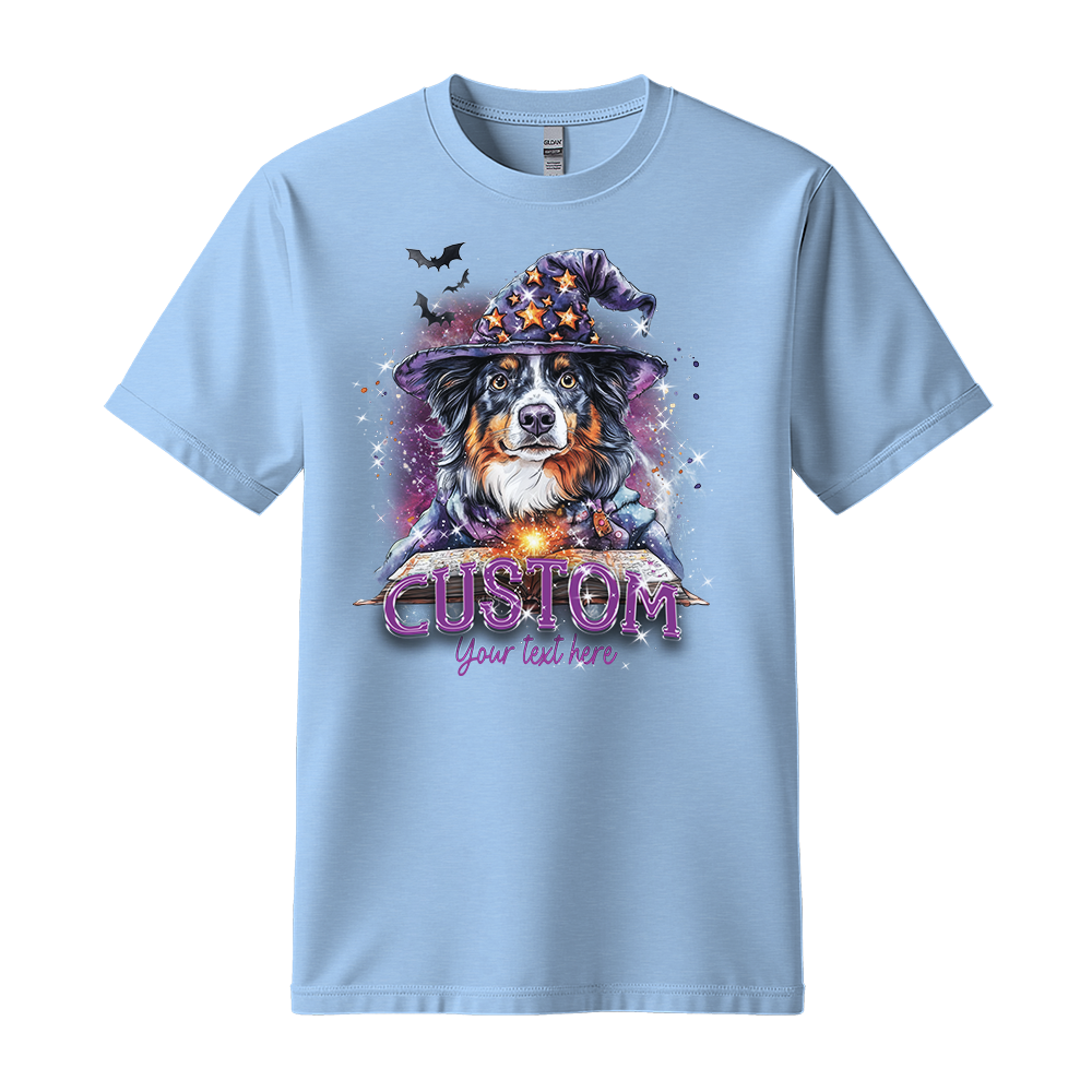 Customised Shirt - Wizard Aussie Shepherd Dog - Outfit For Men - Best Unisex T Shirt