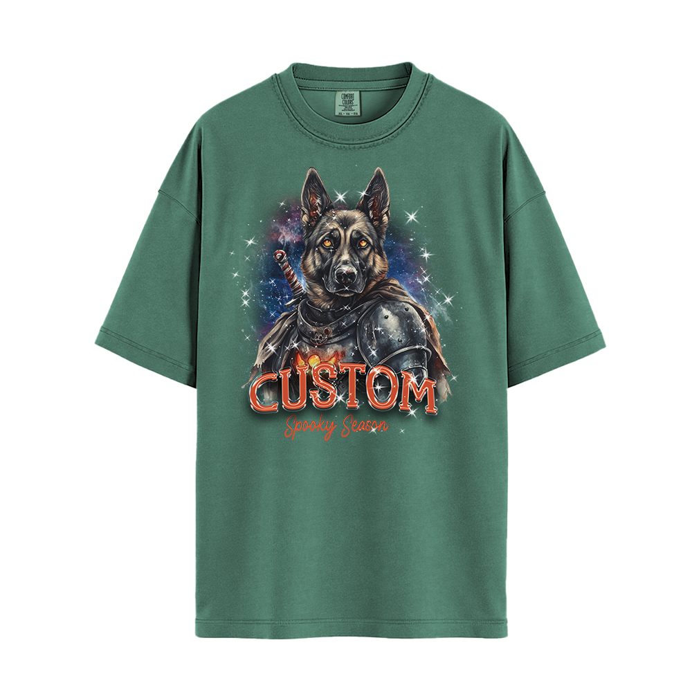 Personalised Shirt - Warrior German Shepherd Dog - Clothing For Men - Cool T-Shirt - Unisex T-Shirt
