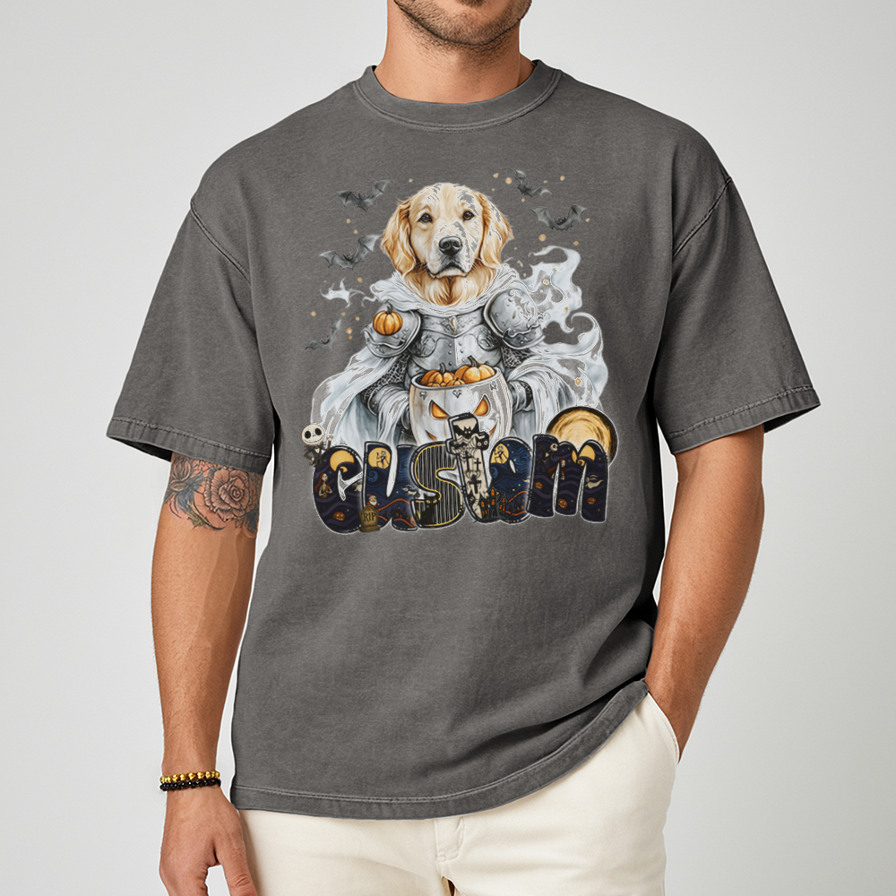 Personalised Shirt - Knight Golden Retriever Dog - Clothing For Men - Best Clothing - Unisex T-Shirt