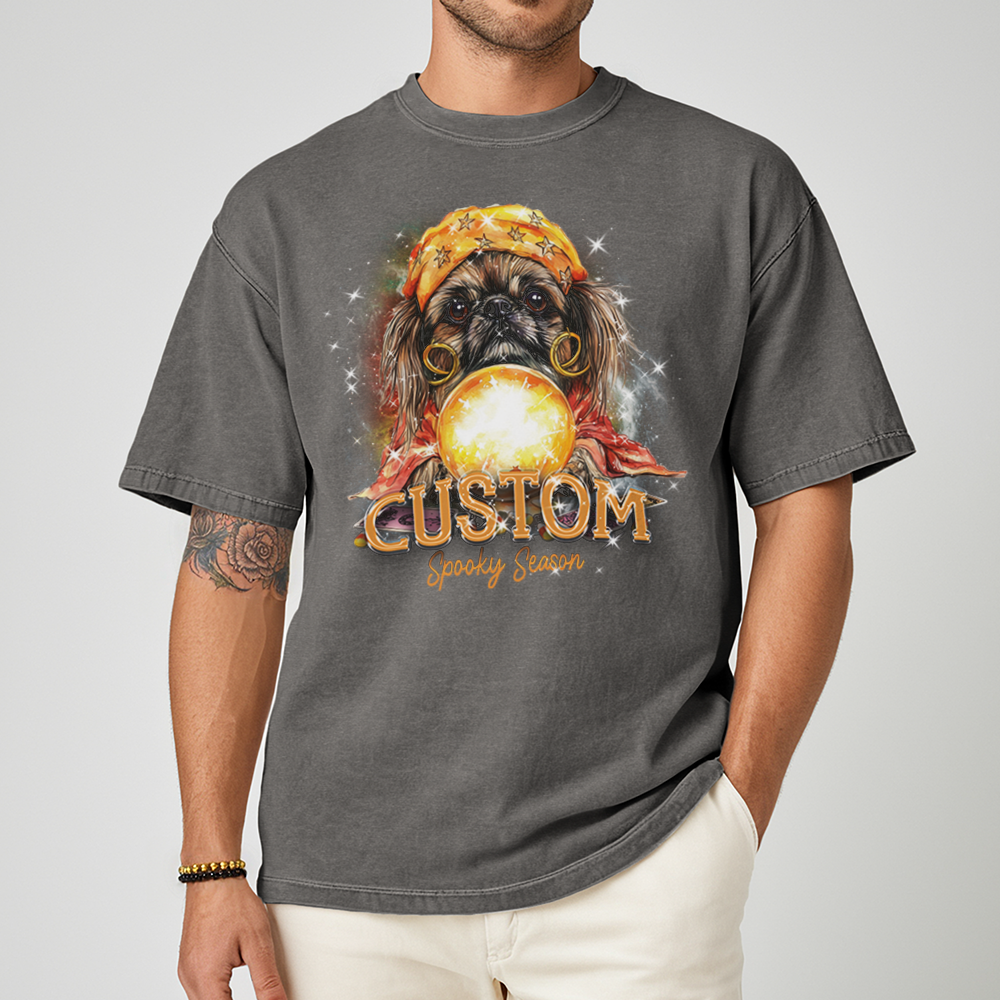 Personalised Shirt - Fortune Teller Pekingese Dog - Outfit For Men - Cool T-Shirt - Unisex T-Shirt