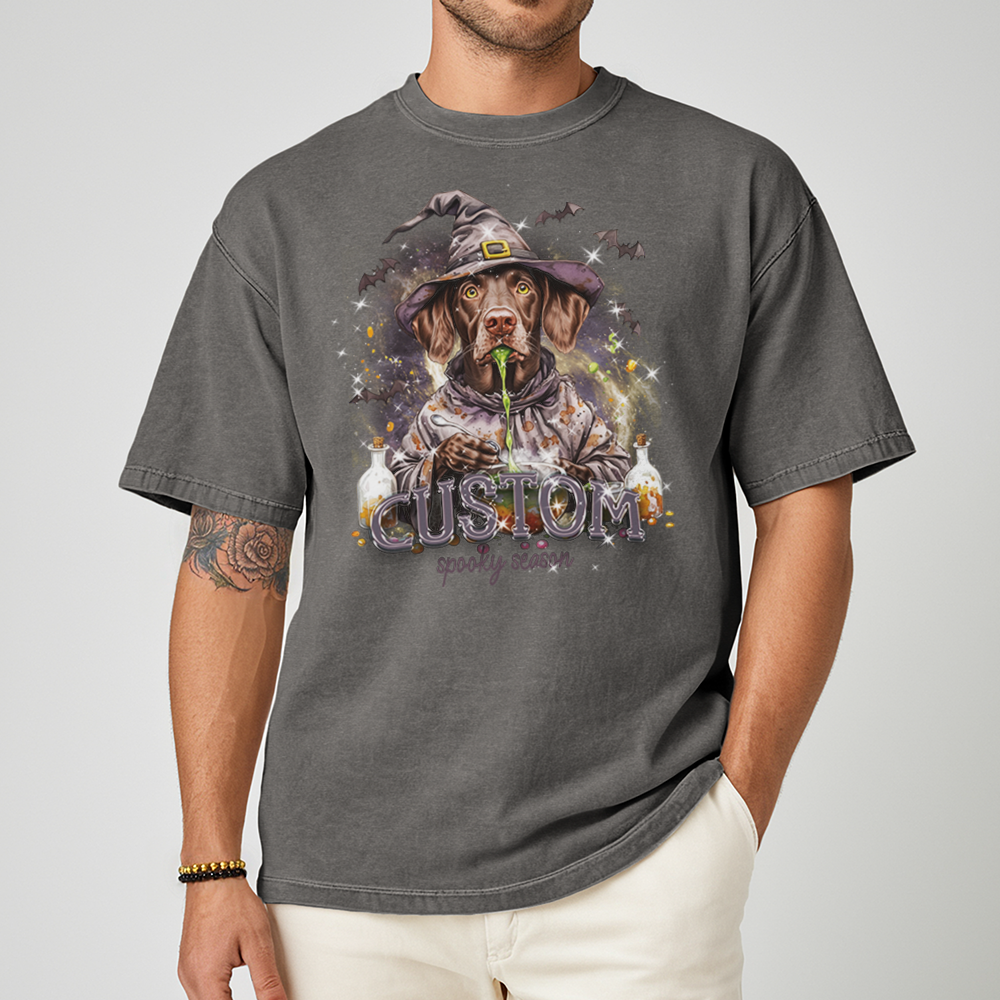 Customised Shirt - Potion Wizard Pointer Dog - T Shirt For Men - Best Unisex T Shirt