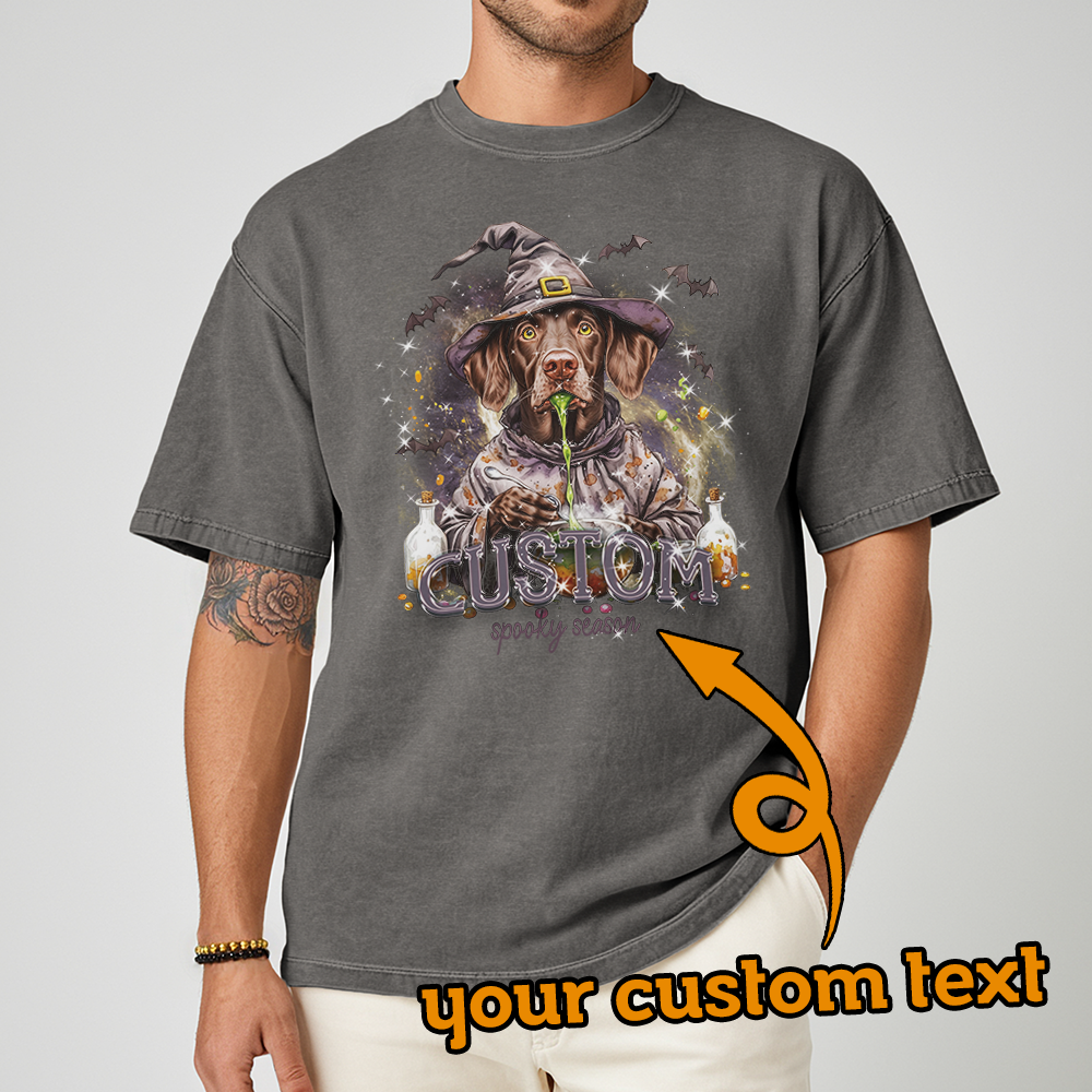 Customised Shirt - Potion Wizard Pointer Dog - T Shirt For Men - Best Unisex T Shirt