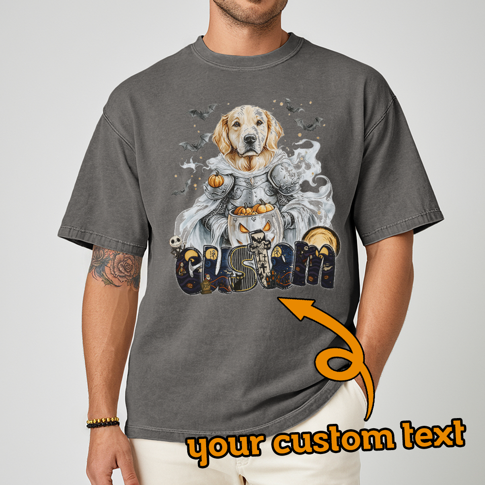 Personalised Shirt - Knight Golden Retriever Dog - Clothing For Men - Best Clothing - Unisex T-Shirt