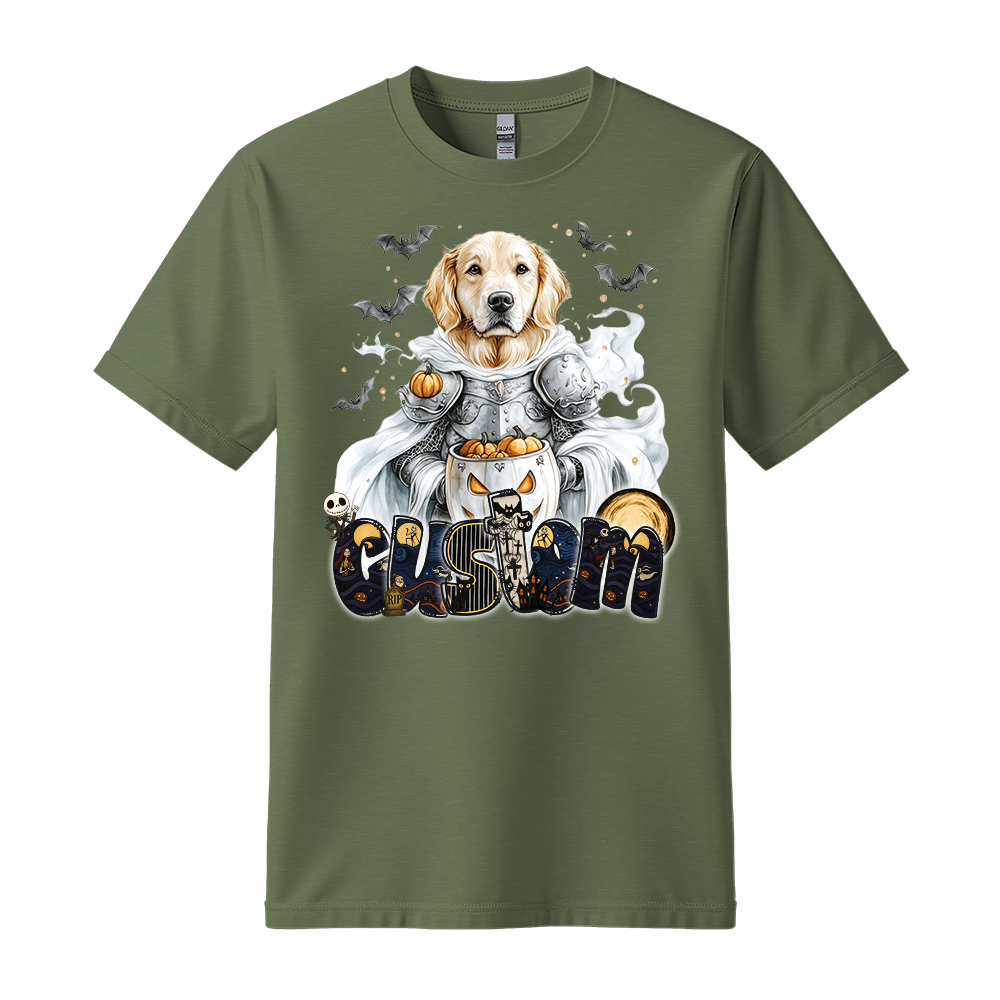Personalised Shirt - Knight Golden Retriever Dog - Clothing For Men - Best Clothing - Unisex T-Shirt