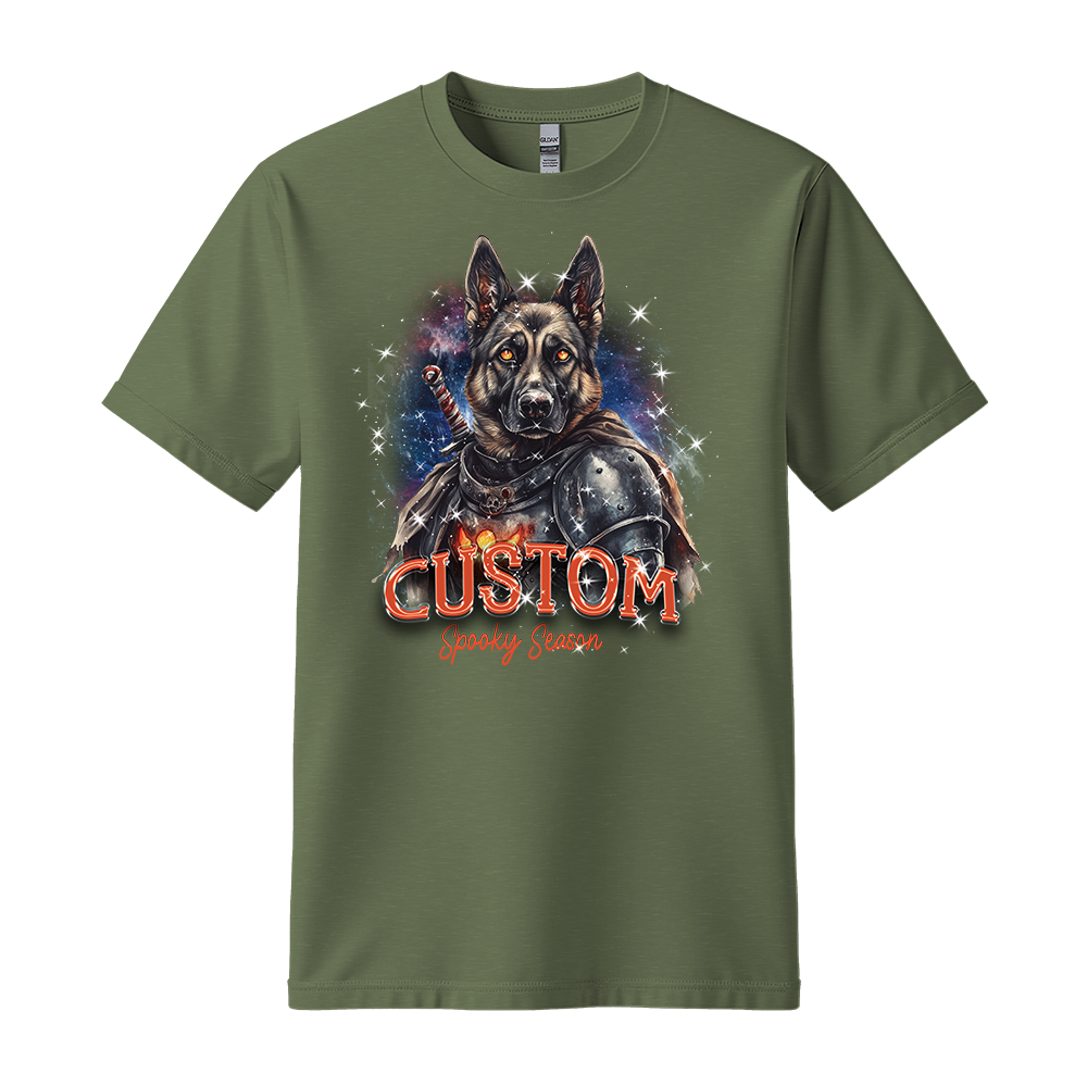 Personalised Shirt - Warrior German Shepherd Dog - Clothing For Men - Cool T-Shirt - Unisex T-Shirt