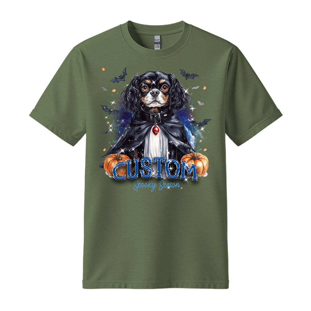 Personalised Shirt - Vampire Cavalier Spaniel Dog - Outfit For Men - Best Unisex T Shirt