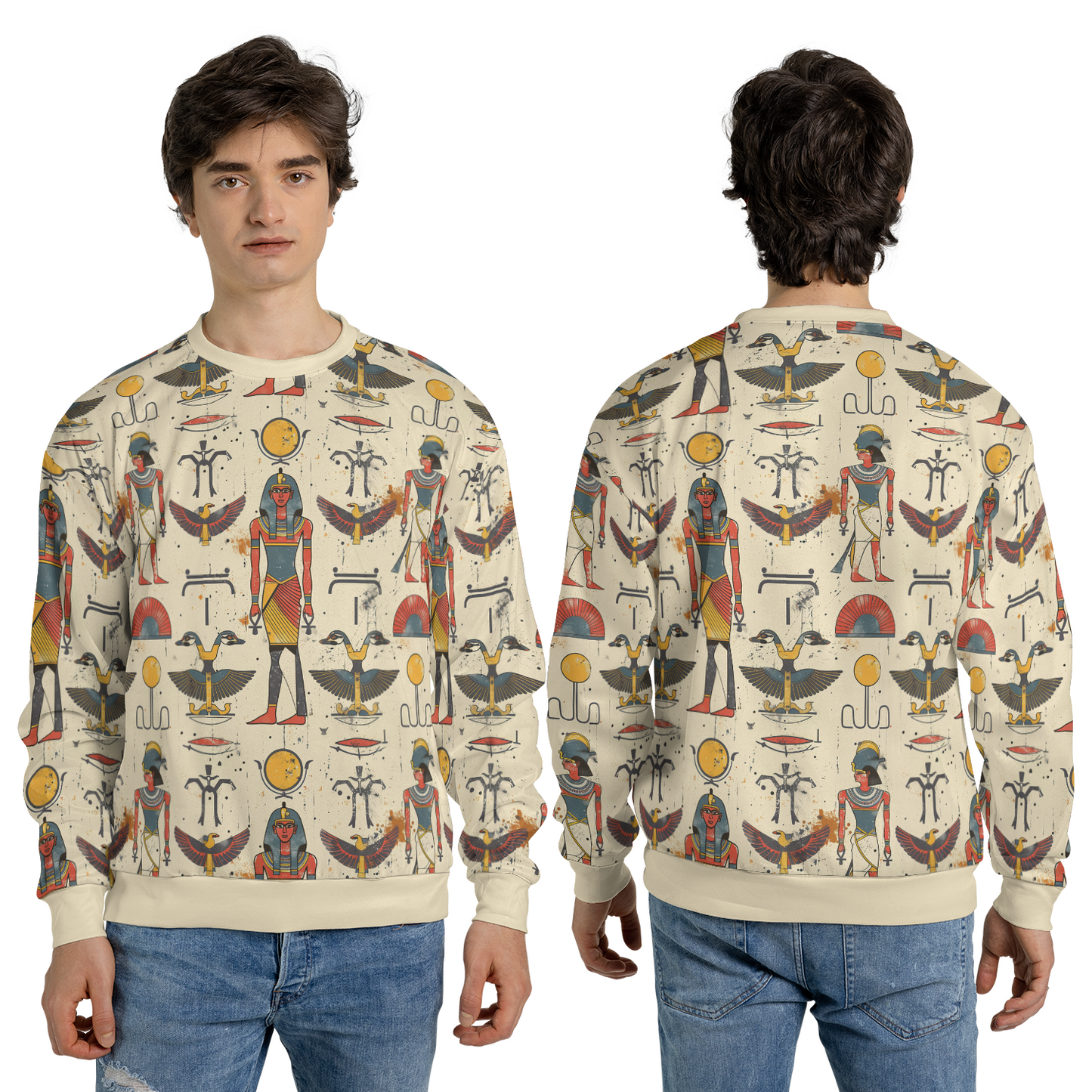 Ancient Mythos Sweatshirts - Faded Gods Sweater - Oversize Sweatshirts - Unisex Sweater
