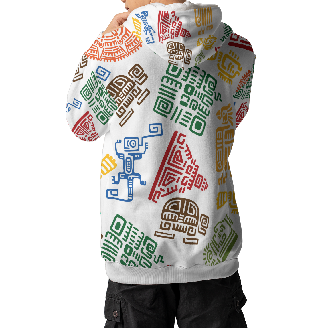 Vibrant Tribal Mosaic - Graphic Hoodies - Cool Hoodies - Unisex Hoodie