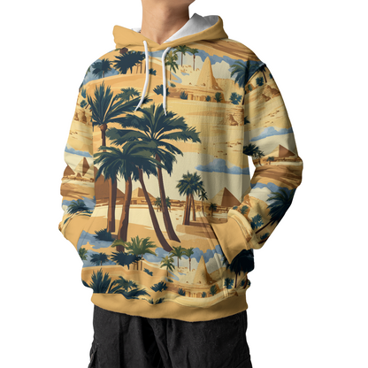 Giza Oasis Panorama - Graphic Hoodies - Hooded Pullover - Unisex Hoodie