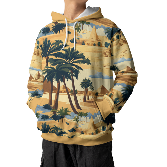 Giza Oasis Panorama - Graphic Hoodies - Hooded Pullover - Unisex Hoodie