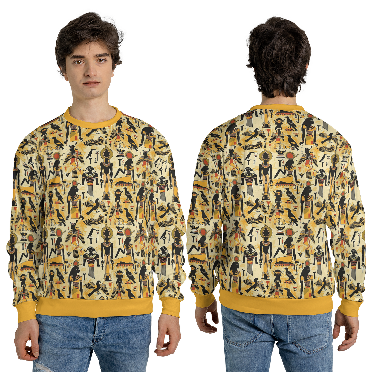 Egyptian Mythology Sweatshirts - Golden Era Sweater - Dressy Sweatshirts - Unisex Sweater