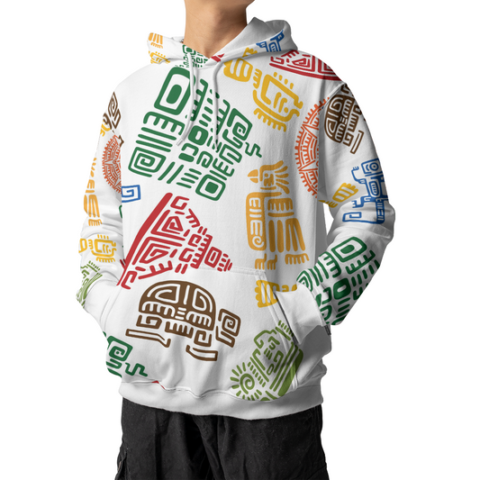 Vibrant Tribal Mosaic - Graphic Hoodies - Cool Hoodies - Unisex Hoodie