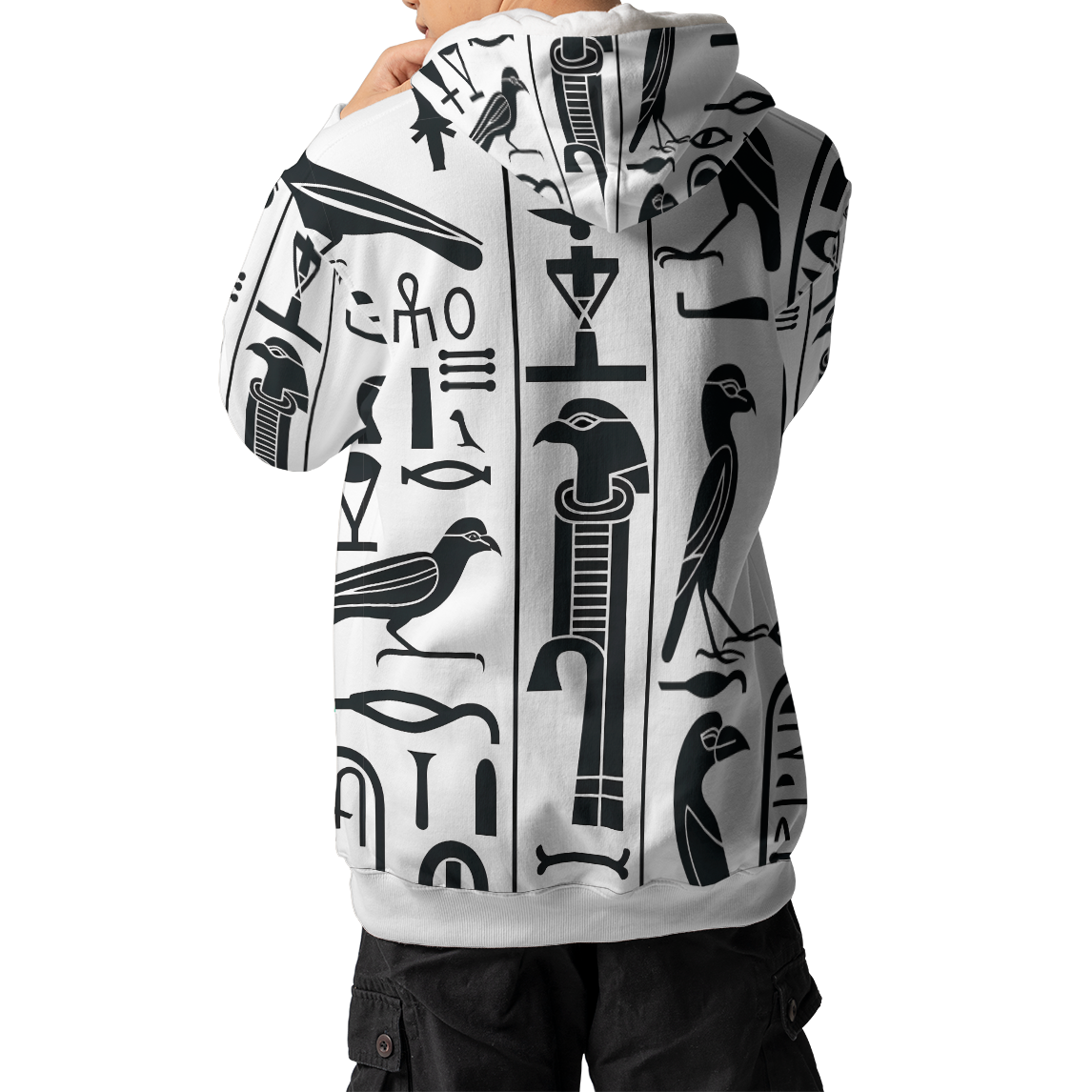 Hieroglyph Grid - Graphic Hoodies - Hooded Sweatshirt - Unisex Hoodie