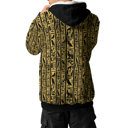 Golden Hieroglyph Tablet - Graphic Hoodies - Best Unisex Hoodies - Unisex Hoodie
