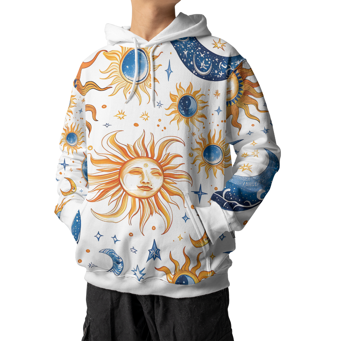 Celestial Sun Moon - Graphic Hoodies - Hooded Sweatshirt - Unisex Hoodie