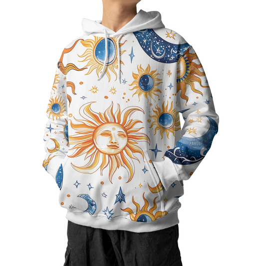 Celestial Sun Moon - Graphic Hoodies - Hooded Sweatshirt - Unisex Hoodie