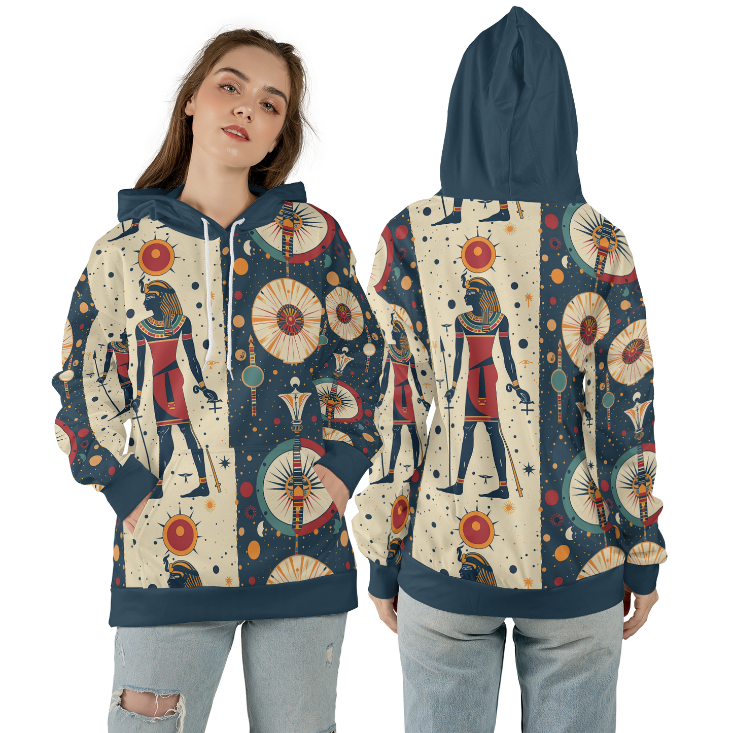 Ra's Cosmic Split - Graphic Hoodies - Cool Hoodies - Unisex Hoodie