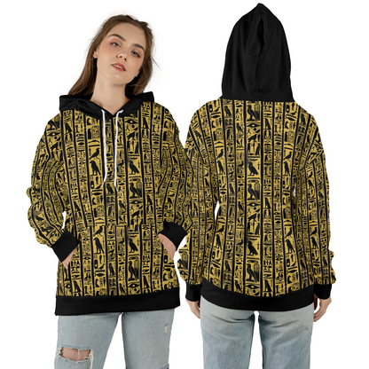 Golden Hieroglyph Tablet - Graphic Hoodies - Best Unisex Hoodies - Unisex Hoodie
