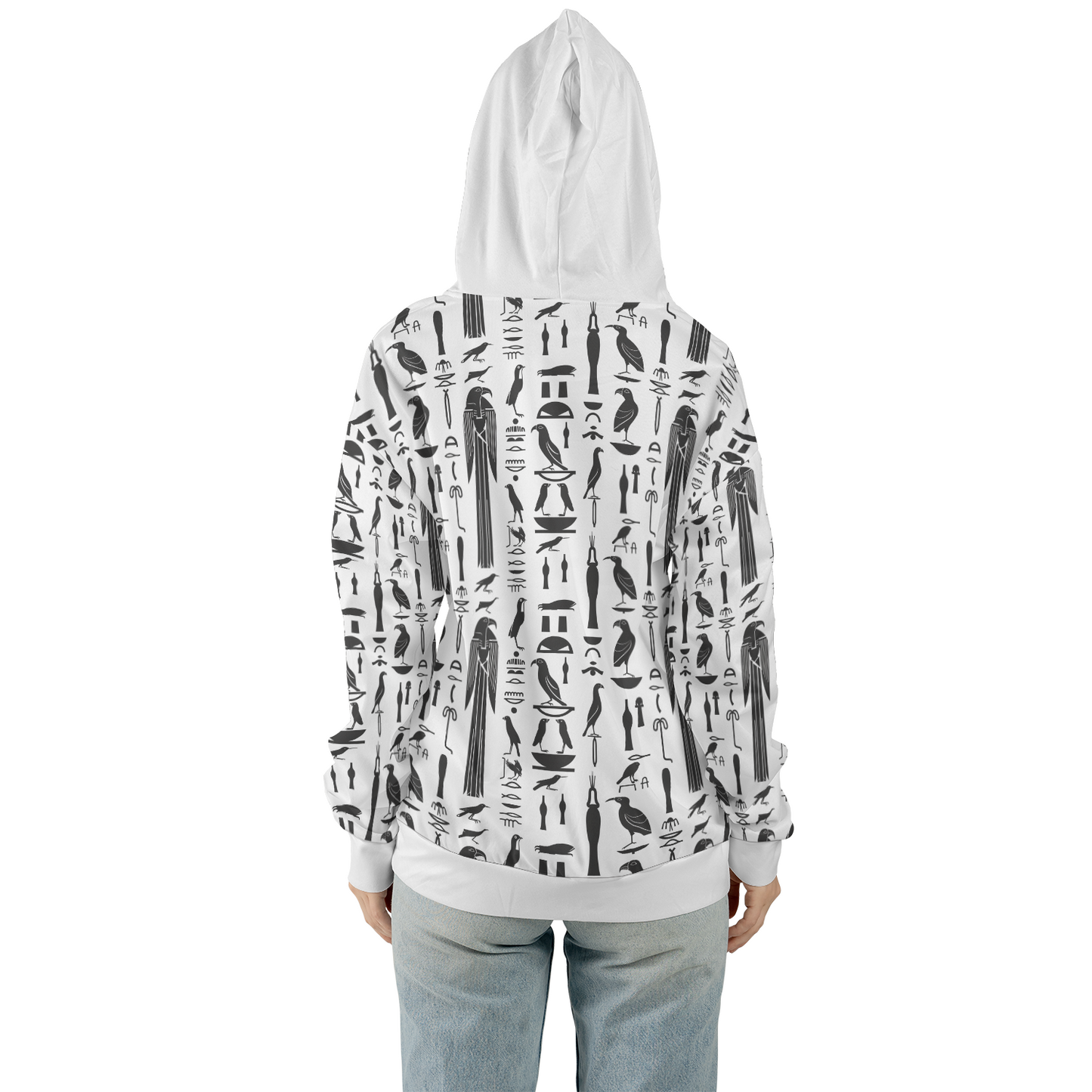 Avian Glyphs Chronicle - Graphic Hoodies - Hooded Sweatshirt - Unisex Hoodie