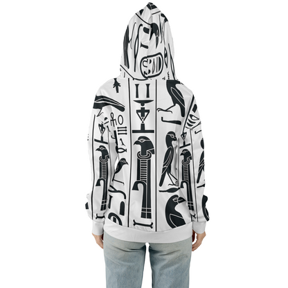 Hieroglyph Grid - Graphic Hoodies - Hooded Sweatshirt - Unisex Hoodie