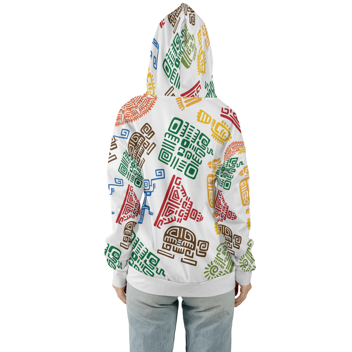 Vibrant Tribal Mosaic - Graphic Hoodies - Cool Hoodies - Unisex Hoodie