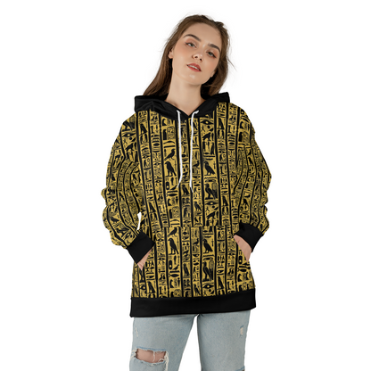 Golden Hieroglyph Tablet - Graphic Hoodies - Best Unisex Hoodies - Unisex Hoodie