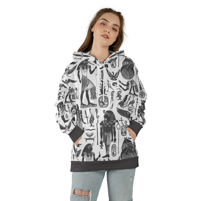 Monochrome Egypt - Graphic Hoodies - Cool Hoodies - Unisex Hoodie