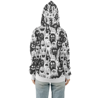 Monster Doodle Crowd - Graphic Hoodies - Cool Hoodies - Unisex Hoodie