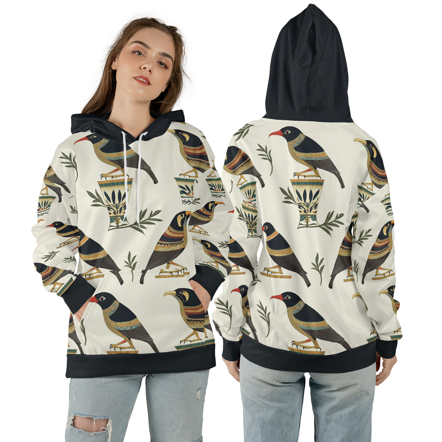 Egyptian Ibis - Graphic Hoodies - Cool Hoodies - Unisex Hoodie