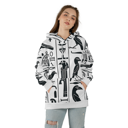 Hieroglyph Grid - Graphic Hoodies - Hooded Sweatshirt - Unisex Hoodie