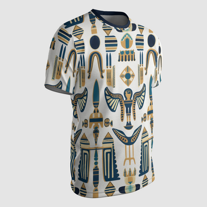 Modern Pharaoh Glyphs - t shirt for men - cool t-shirt