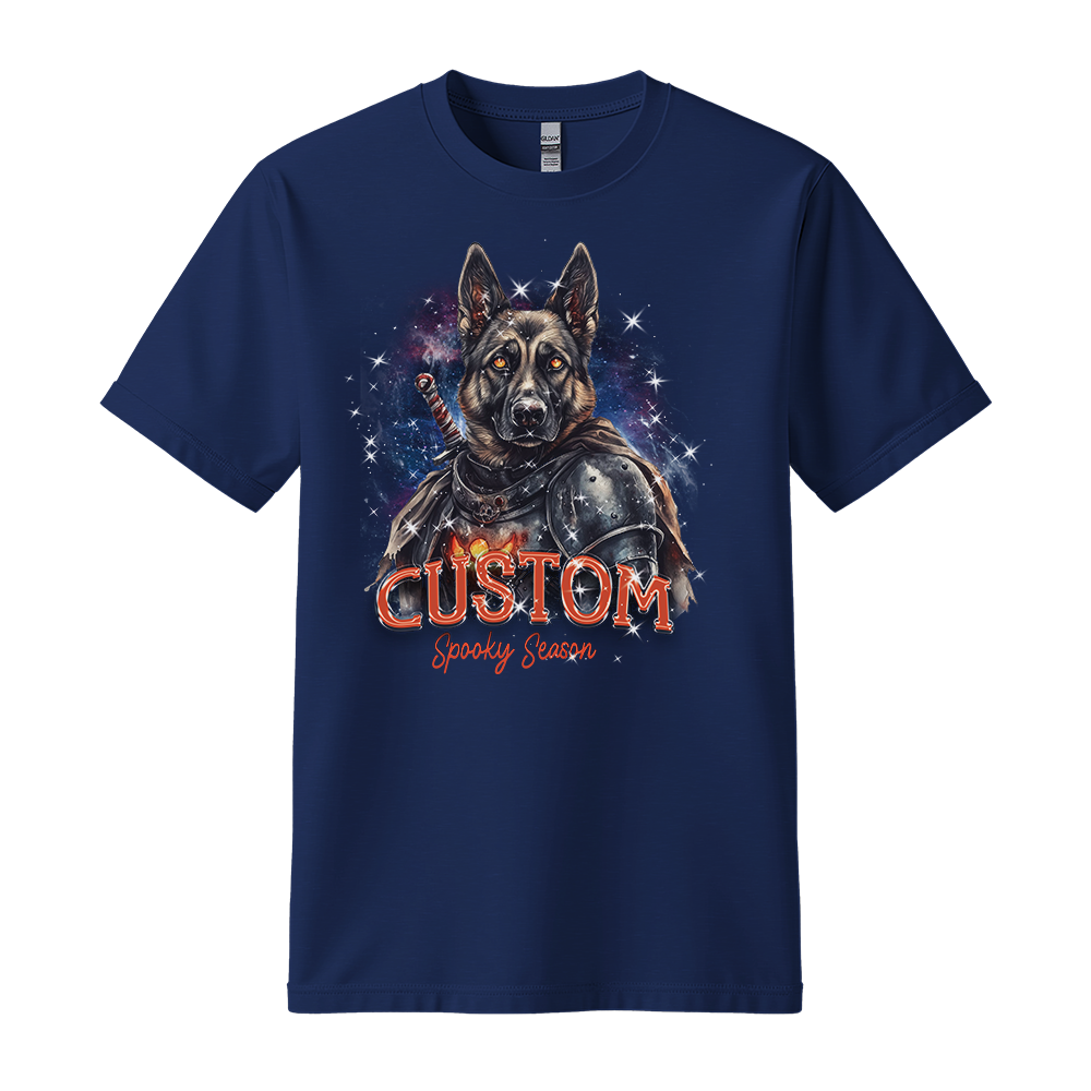 Personalised Shirt - Warrior German Shepherd Dog - Clothing For Men - Cool T-Shirt - Unisex T-Shirt