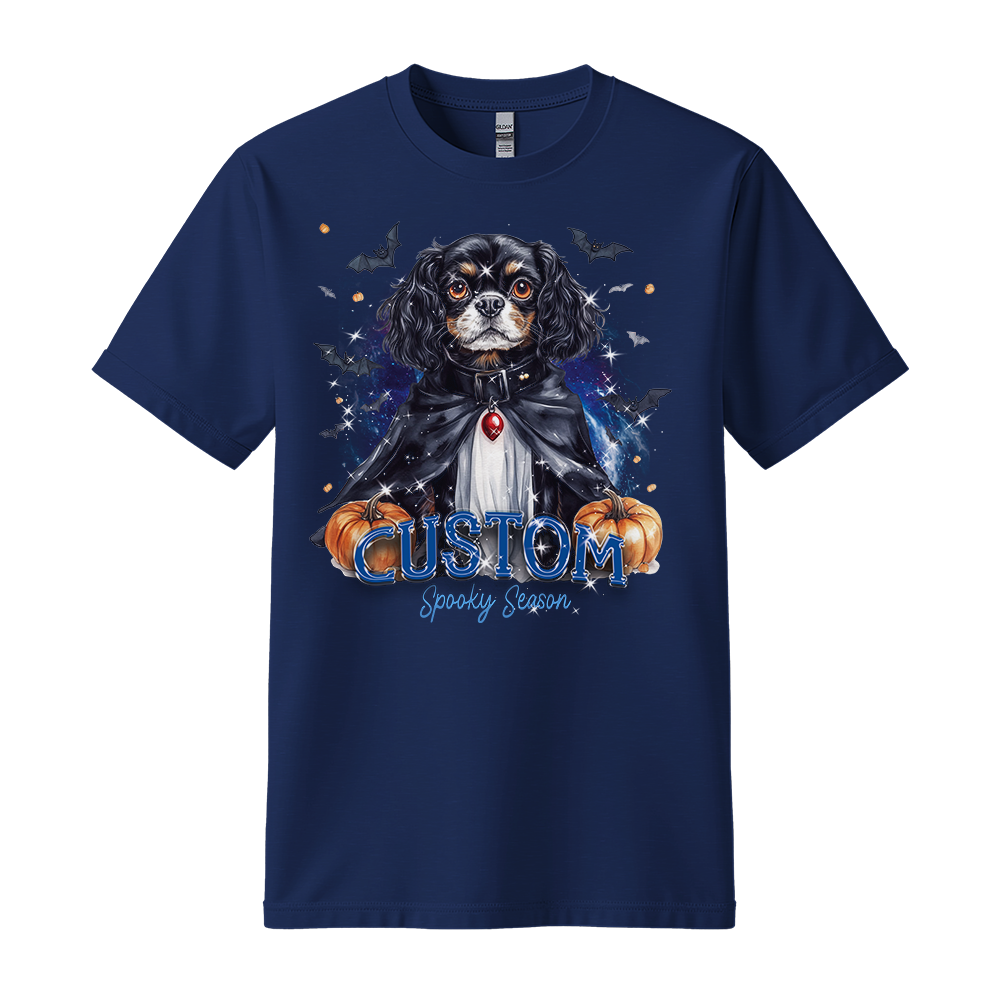 Personalised Shirt - Vampire Cavalier Spaniel Dog - Outfit For Men - Best Unisex T Shirt