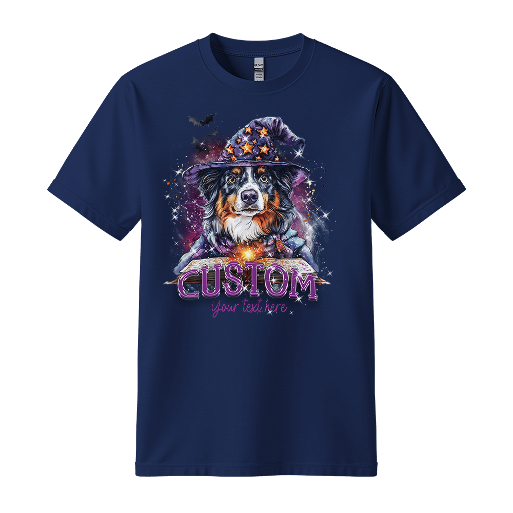 Customised Shirt - Wizard Aussie Shepherd Dog - Outfit For Men - Best Unisex T Shirt