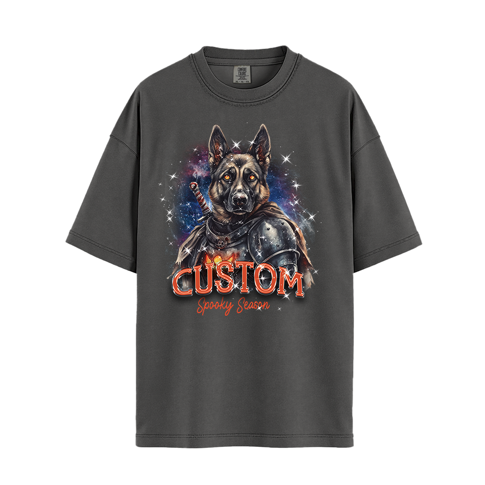 Personalised Shirt - Warrior German Shepherd Dog - Clothing For Men - Cool T-Shirt - Unisex T-Shirt