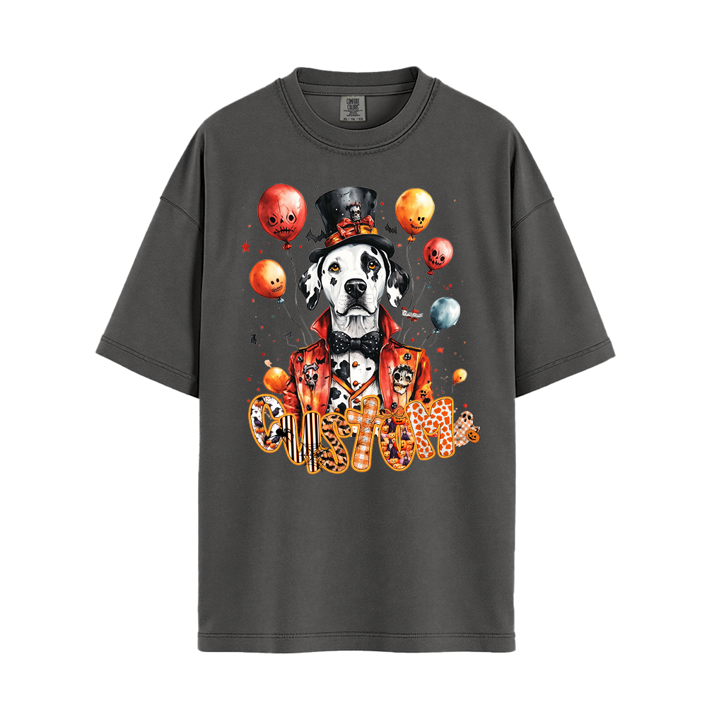 Personalised Customised Shirt - Dalmatian Circus Halloween - Outfit For Men - Unisex Outfit - Unisex T-Shirt
