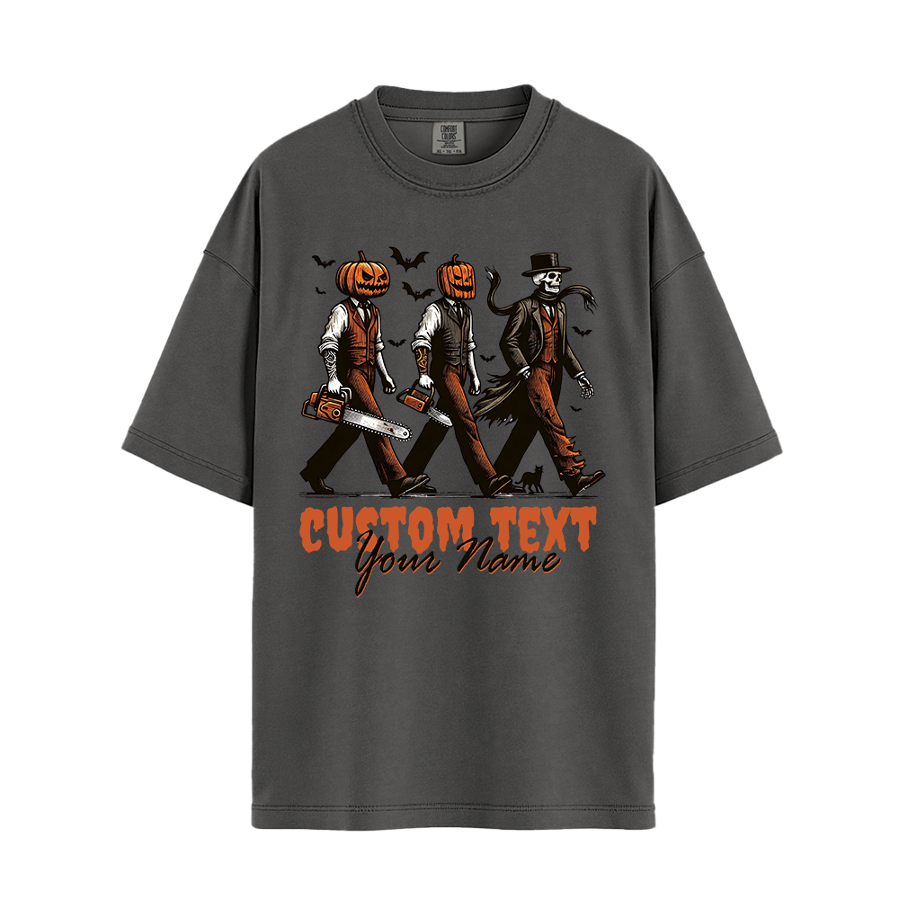 Customised Shirt - Spooky Walking Crew - T Shirt For Men - Cool T-Shirt - Unisex T-Shirt