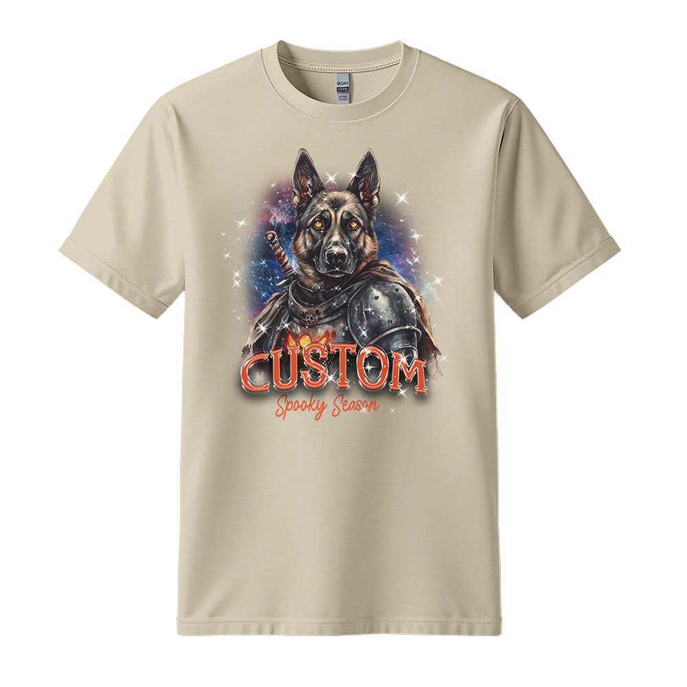 Personalised Shirt - Warrior German Shepherd Dog - Clothing For Men - Cool T-Shirt - Unisex T-Shirt