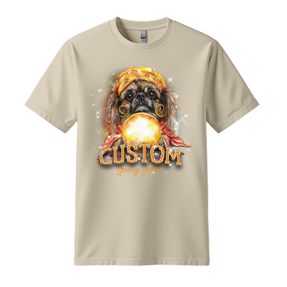 Personalised Shirt - Fortune Teller Pekingese Dog - Outfit For Men - Cool T-Shirt - Unisex T-Shirt