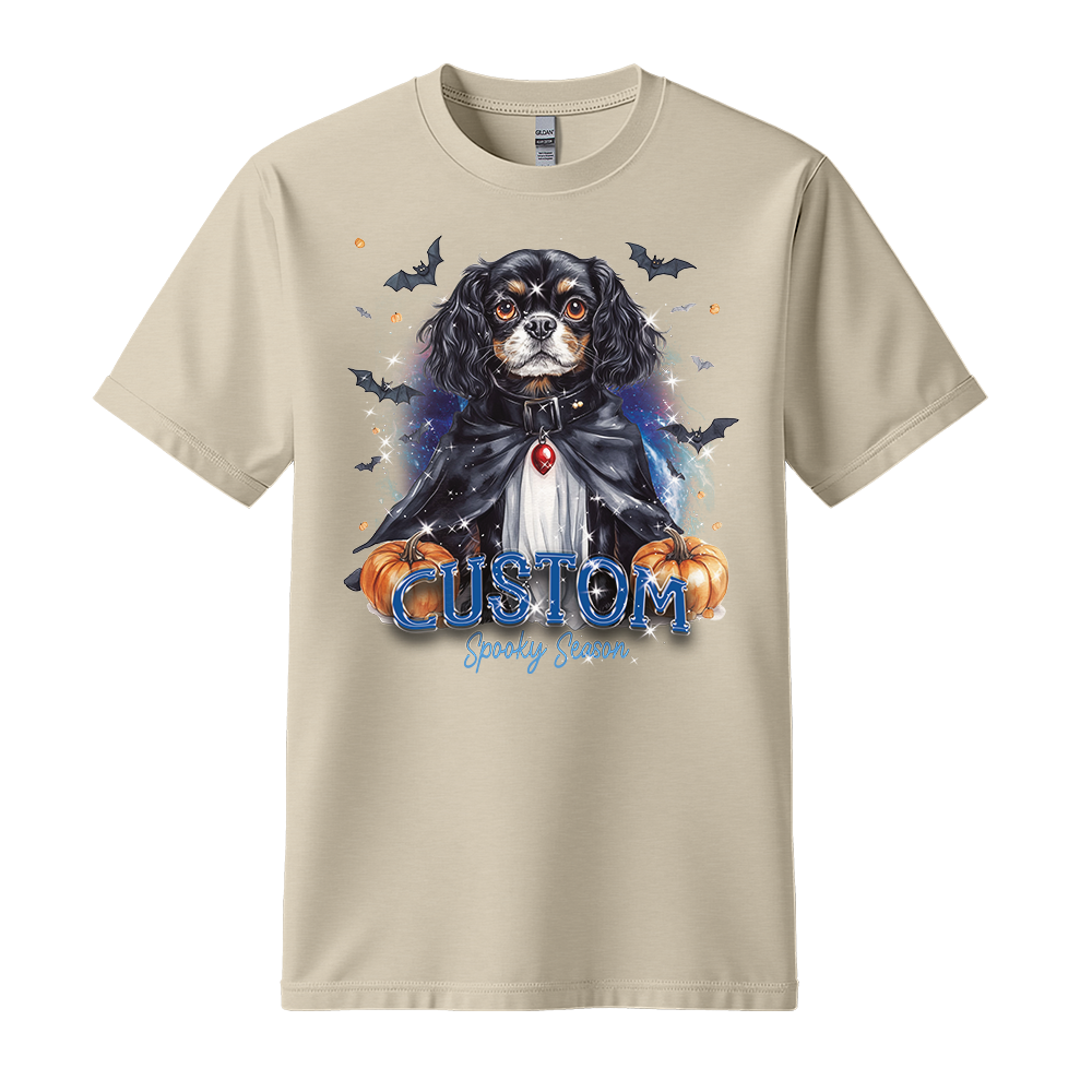 Personalised Shirt - Vampire Cavalier Spaniel Dog - Outfit For Men - Best Unisex T Shirt
