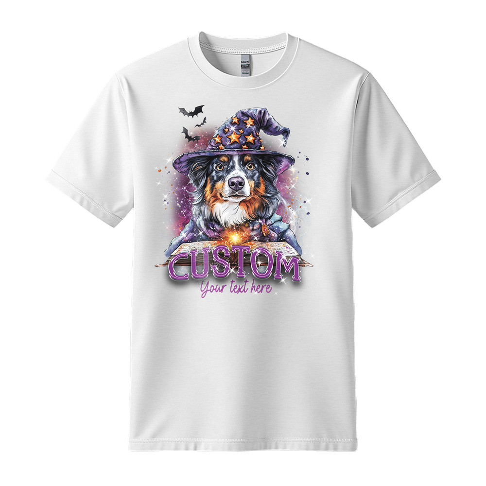 Customised Shirt - Wizard Aussie Shepherd Dog - Outfit For Men - Best Unisex T Shirt